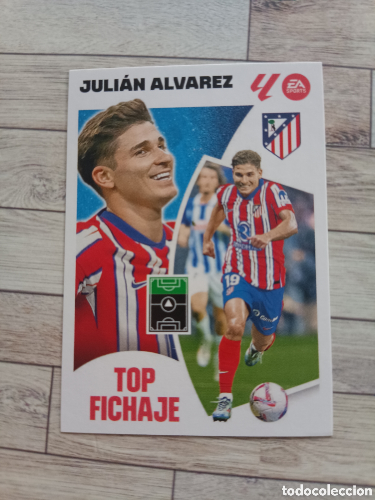 Cromos de F&uacute;tbol: UF 68 JULI&Aacute;N &Aacute;LVAREZ ATLETICO DE MADRID TOP FICHAJE LIGA ESTE 2024 2025 PANINI 24 25