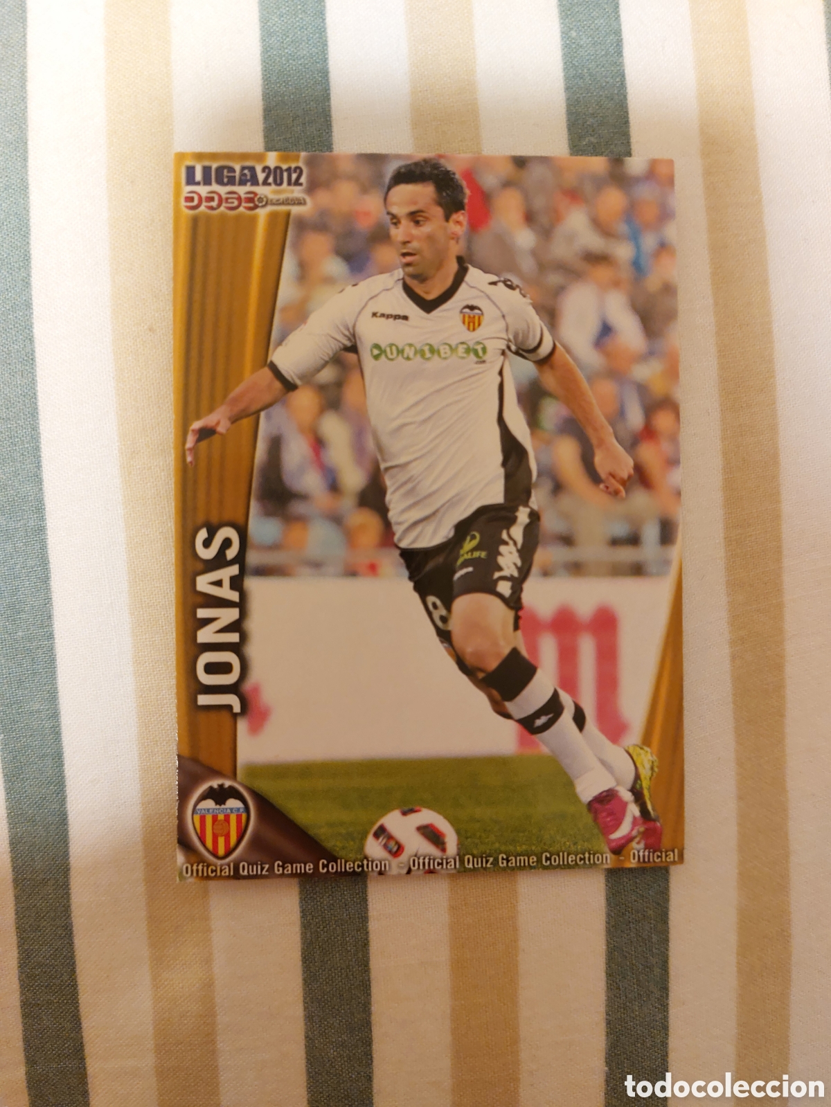Cartes &agrave; collectionner de Football: 72 JONAS VALENCIA CF ERROR CORREGIDO FICHAS ALBUM MUNDICROMO 2011 2012 11 12