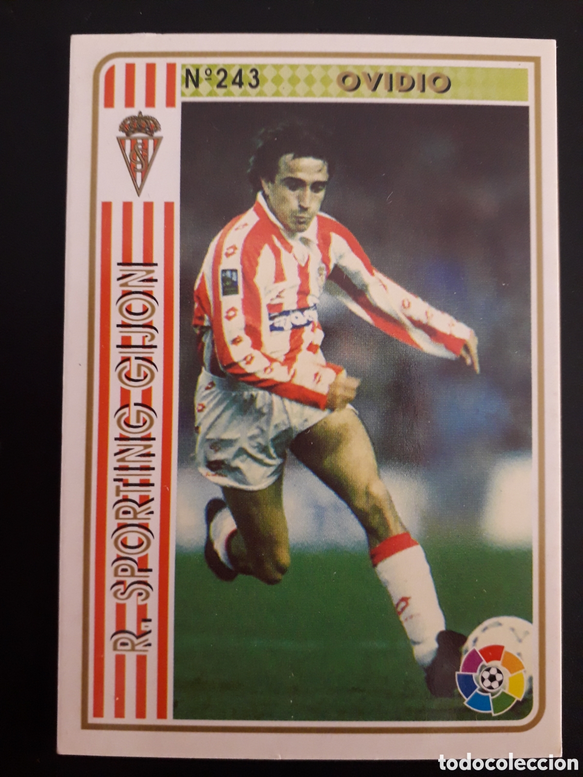 Cromos de F&uacute;tbol: OVIDIO SPORTING DE GIJ&Oacute;N, FICHAS DE LA LIGA 1994 1995 94 95 N&deg; 243 MUNDICROMO MC PEDIDO M&Iacute;NIMO 3&euro;