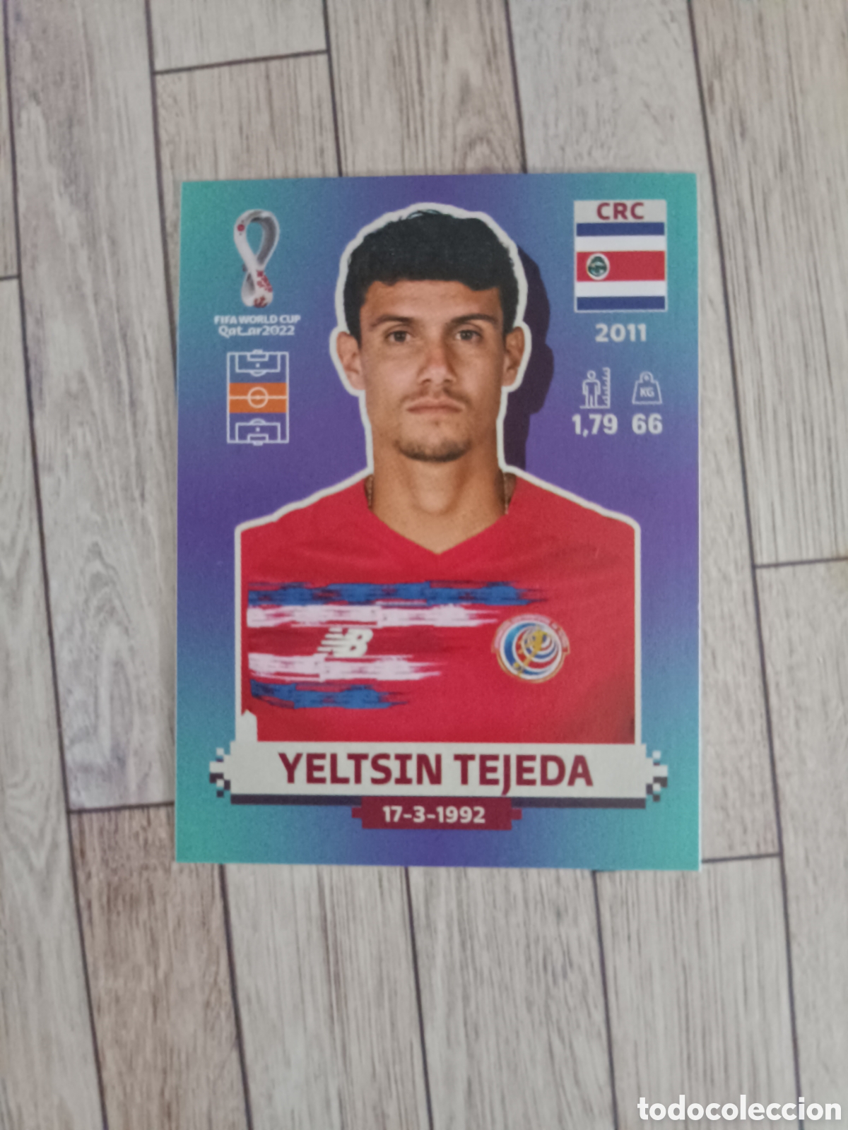 Cromos de F&uacute;tbol: CRC 15 TEJEDA COSTA RICA CRC15 FIFA WORLD CUP MUNDIAL QATAR 2022 22 STICKER PANINI