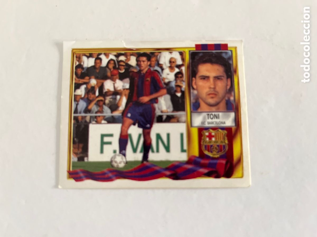 Fu&szlig;ball-Sticker: TONI COLOCA F.C.BARCELONA EDICIONES ESTE 95 96 1995 1996 VENTANILLA VER FOTOS CROMO FUTBOL