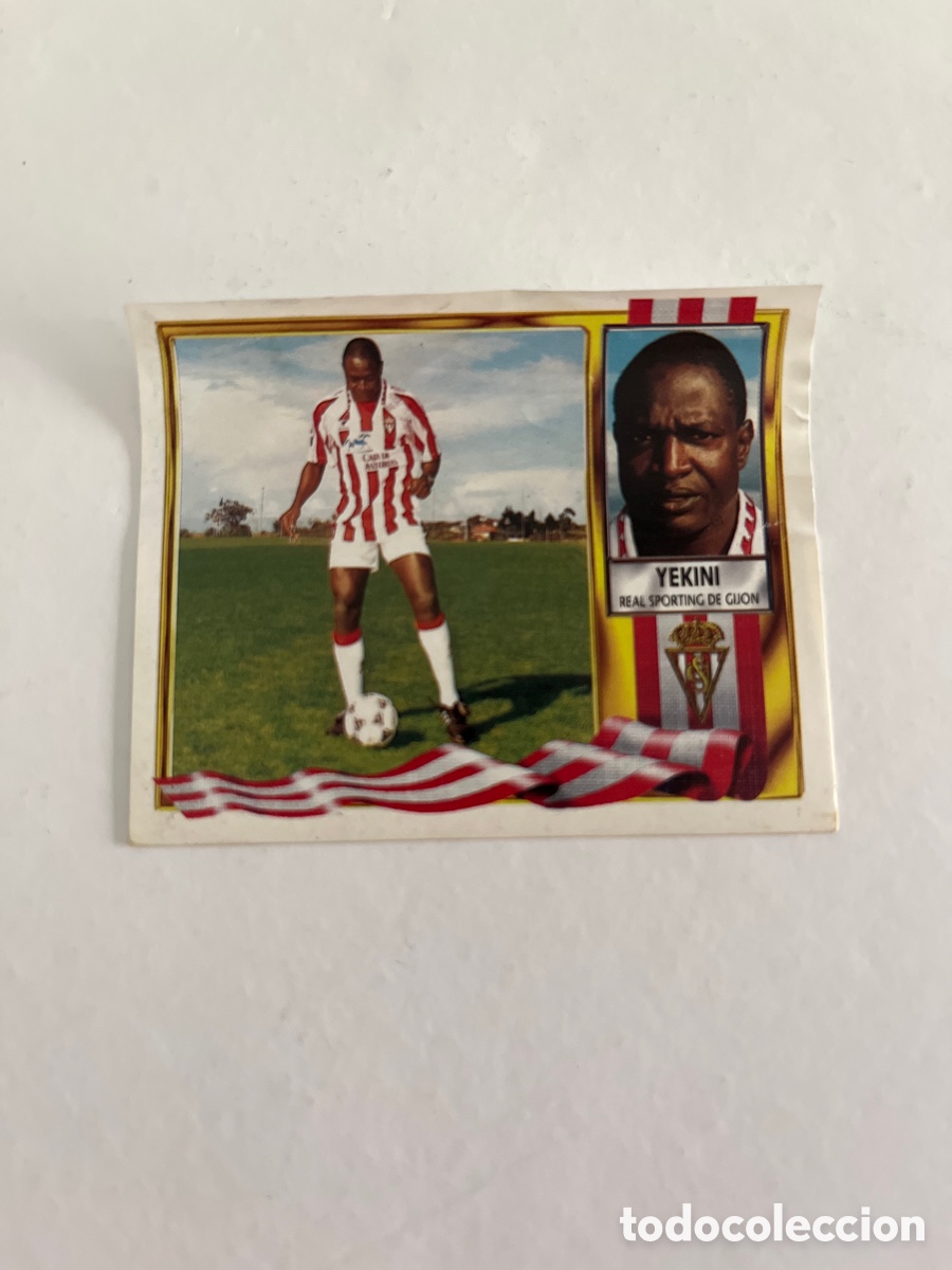 Cromos de f&uacute;tbol: YEKINI COLOCA SPORTING DE GIJON EDICIONES ESTE 95 96 1995 1996 VENTANILLA VER FOTOS CROMO FUTBOL