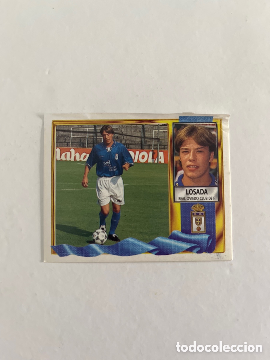 Fu&szlig;ball-Sticker: LOSADA COLOCA REAL OVIEDO EDICIONES ESTE 95 96 1995 1996 VENTANILLA VER FOTOS CROMO FUTBOL
