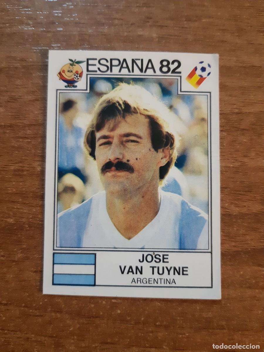 Football Stickers: N&deg;169 Jose Van Tuyne (Argentina) Mundial Espa&ntilde;a 82 PANINI. Nunca pegado, sin pegar