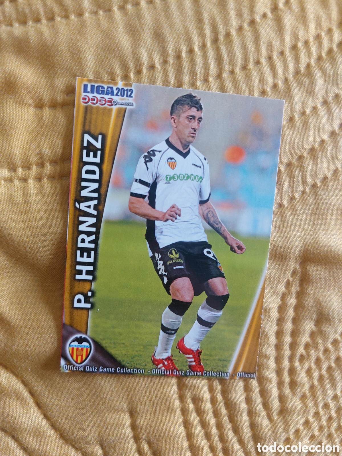 Cromos de F&uacute;tbol: 71 PABLO HERNANDEZ VALENCIA MUNDICROMO FICHAS LIGA 2011 2012 11 12