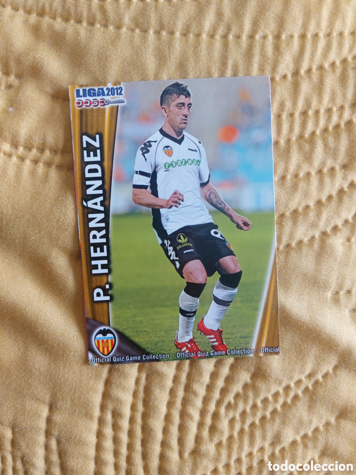 Cromos de F&uacute;tbol: 71 PABLO HERNANDEZ VALENCIA MUNDICROMO FICHAS LIGA 2011 2012 11 12