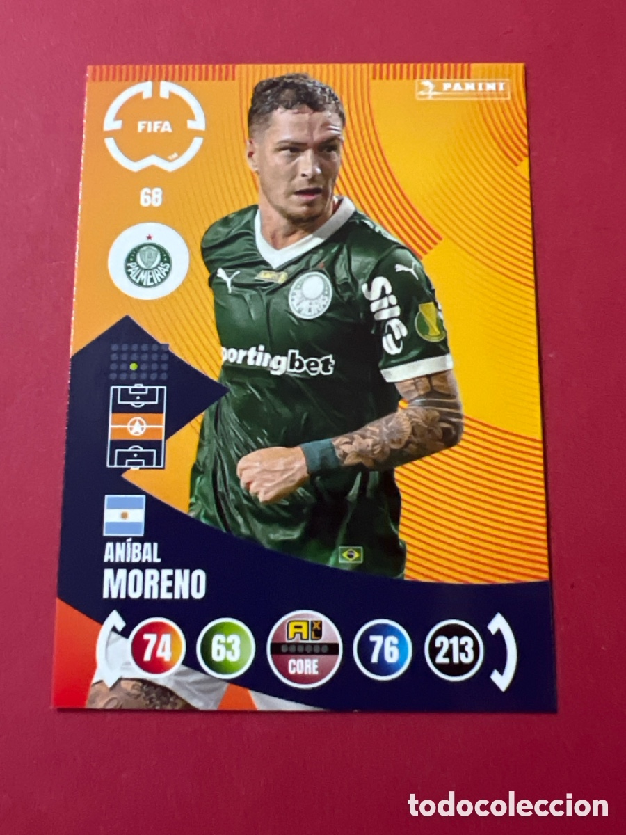 Fu&szlig;ball-Sticker: E63. 68 ANIBAL MORENO PALMEIRAS CORE PANINI ADRENALYN CLUB WORLD CUP 2025 25