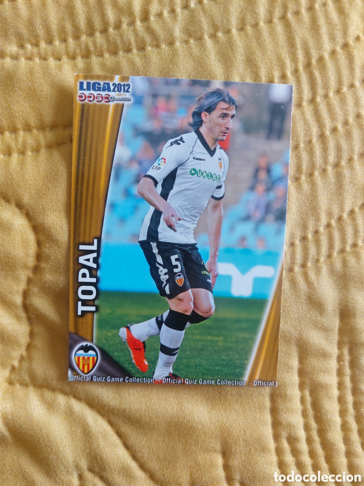 Cromos de F&uacute;tbol: 68 TOPAL VALENCIA MUNDICROMO FICHAS LIGA 2011 2012 11 12