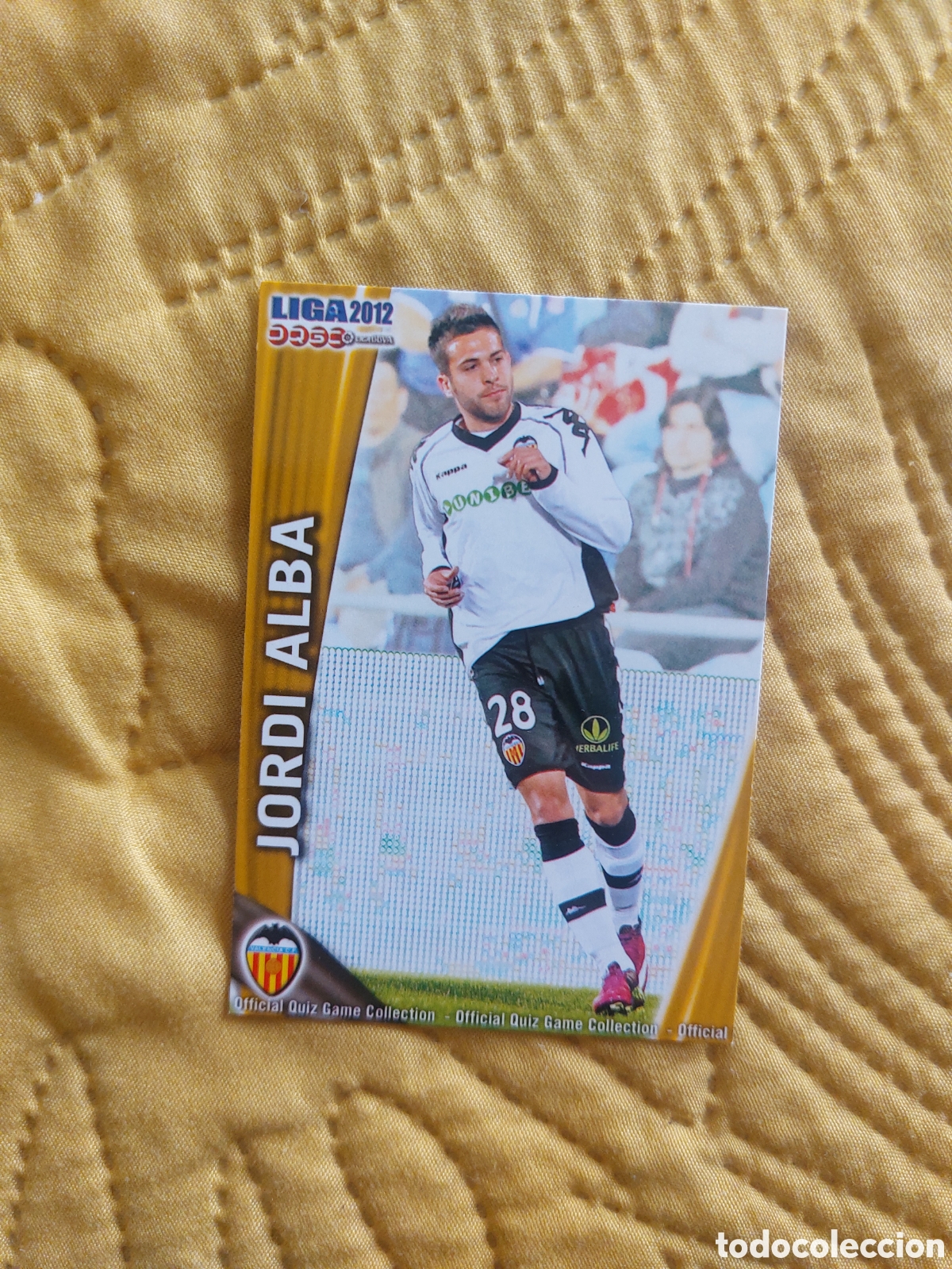 Figurine di Calcio: 66 JORDI ALBA VALENCIA MUNDICROMO FICHAS LIGA 2011 2012 11 12
