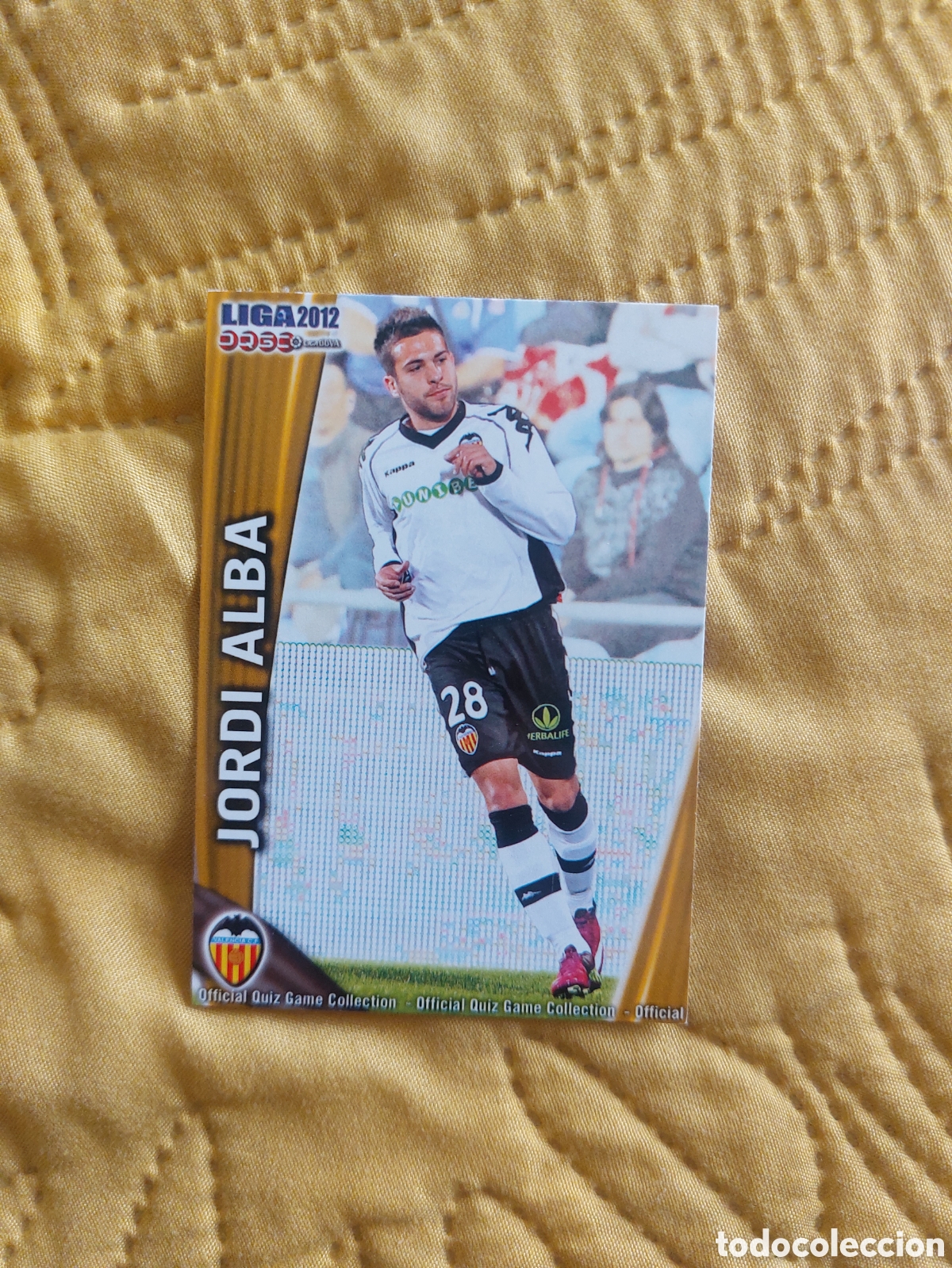 Figurine di Calcio: 66 JORDI ALBA VALENCIA MUNDICROMO FICHAS LIGA 2011 2012 11 12