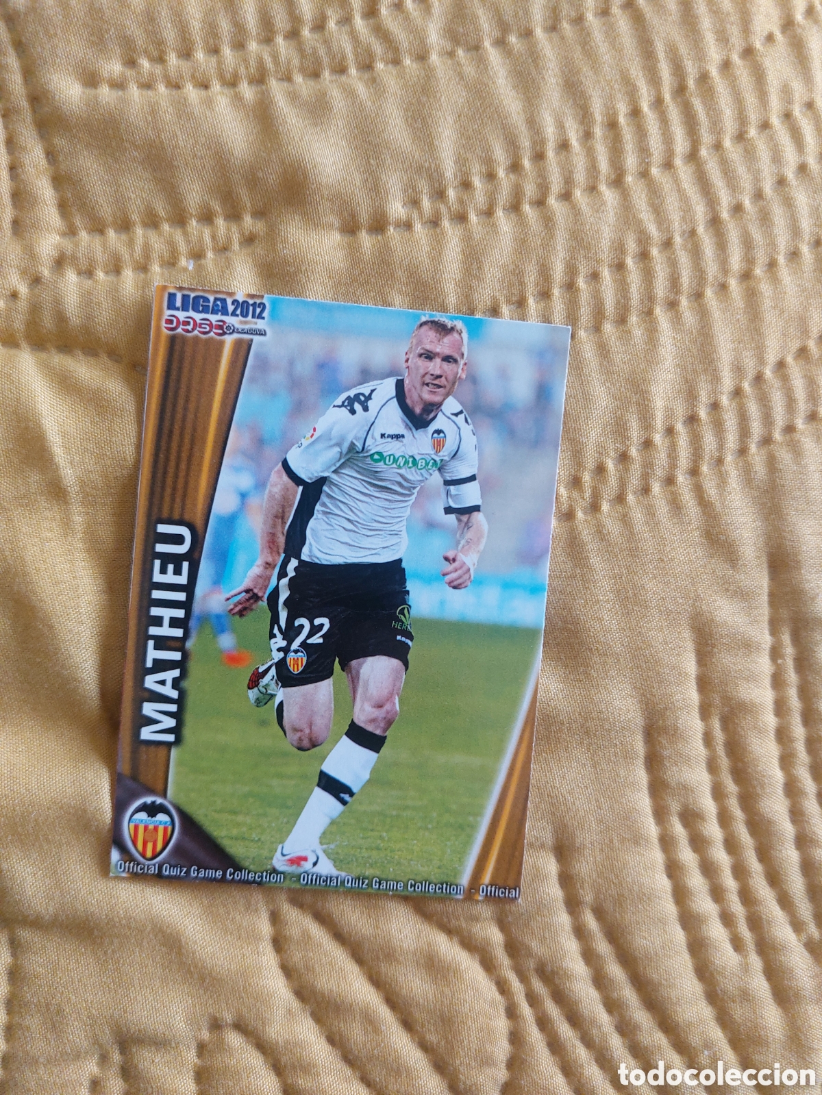 Figurine di Calcio: 65 MATHIEU VALENCIA MUNDICROMO FICHAS LIGA 2011 2012 11 12