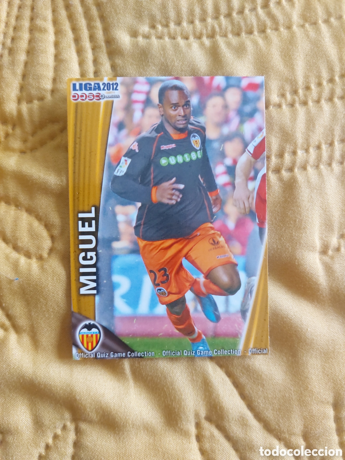 Figurine di Calcio: 61 MIGUEL VALENCIA MUNDICROMO FICHAS LIGA 2011 2012 11 12
