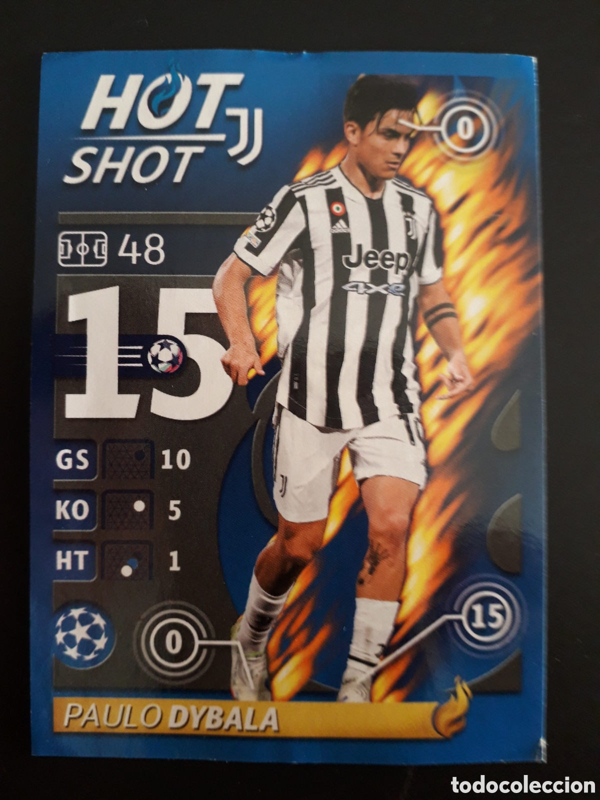 Cartes &agrave; collectionner de Football: DYBALA JUVENTUS N&deg; 591 HOT SHOT UEFA CHAMPIONS LEAGUE SEASON TOPPS 21 22 2021 2022 PEDIDO M&Iacute;NIMO 3&euro;.