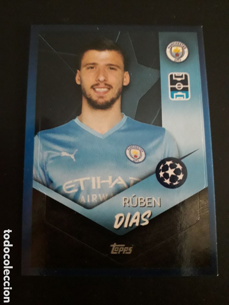 Cartes &agrave; collectionner de Football: RUB&Eacute;N DIAS MANCHESTER CITY N&deg; 76 UEFA CHAMPIONS LEAGUE SEASON TOPPS 21 22 2021 2022 PEDIDO M&Iacute;NIMO 3&euro;