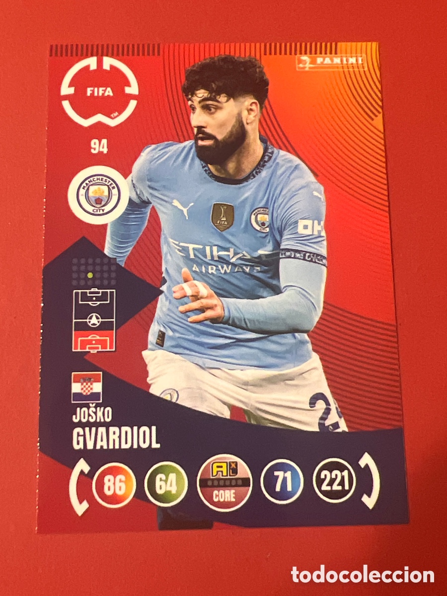 Figurine di Calcio: E90. ADRENALYN XL 2025 - FIFA CLUB WORLD CUP - JOSKO GVARDIOL / MANCHESTER CITY 94