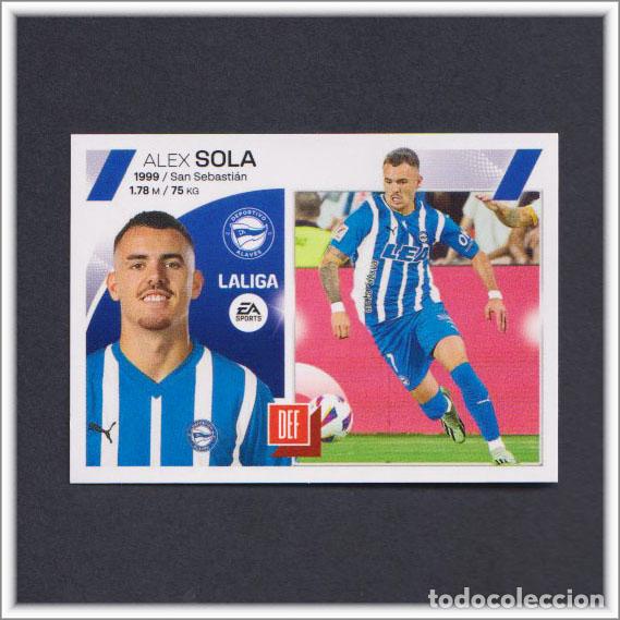 Fu&szlig;ball-Sticker: LIGA ESTE 2023 2024 23 24 PANINI SOLA 54 FICHAJE ALAV&Eacute;S COLECCI&Oacute;N ALBUM 4&ordf; EDICI&Oacute;N