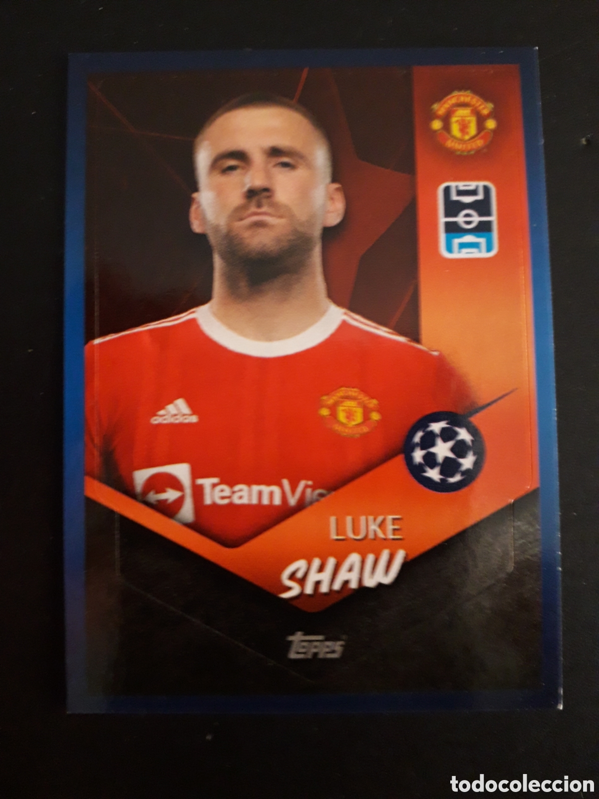 Cartes &agrave; collectionner de Football: SHAW MANCHESTER UNITED N&deg; 452 UEFA CHAMPIONS LEAGUE SEASON TOPPS 21 22 2021 2022 PEDIDO M&Iacute;NIMO 3&euro;
