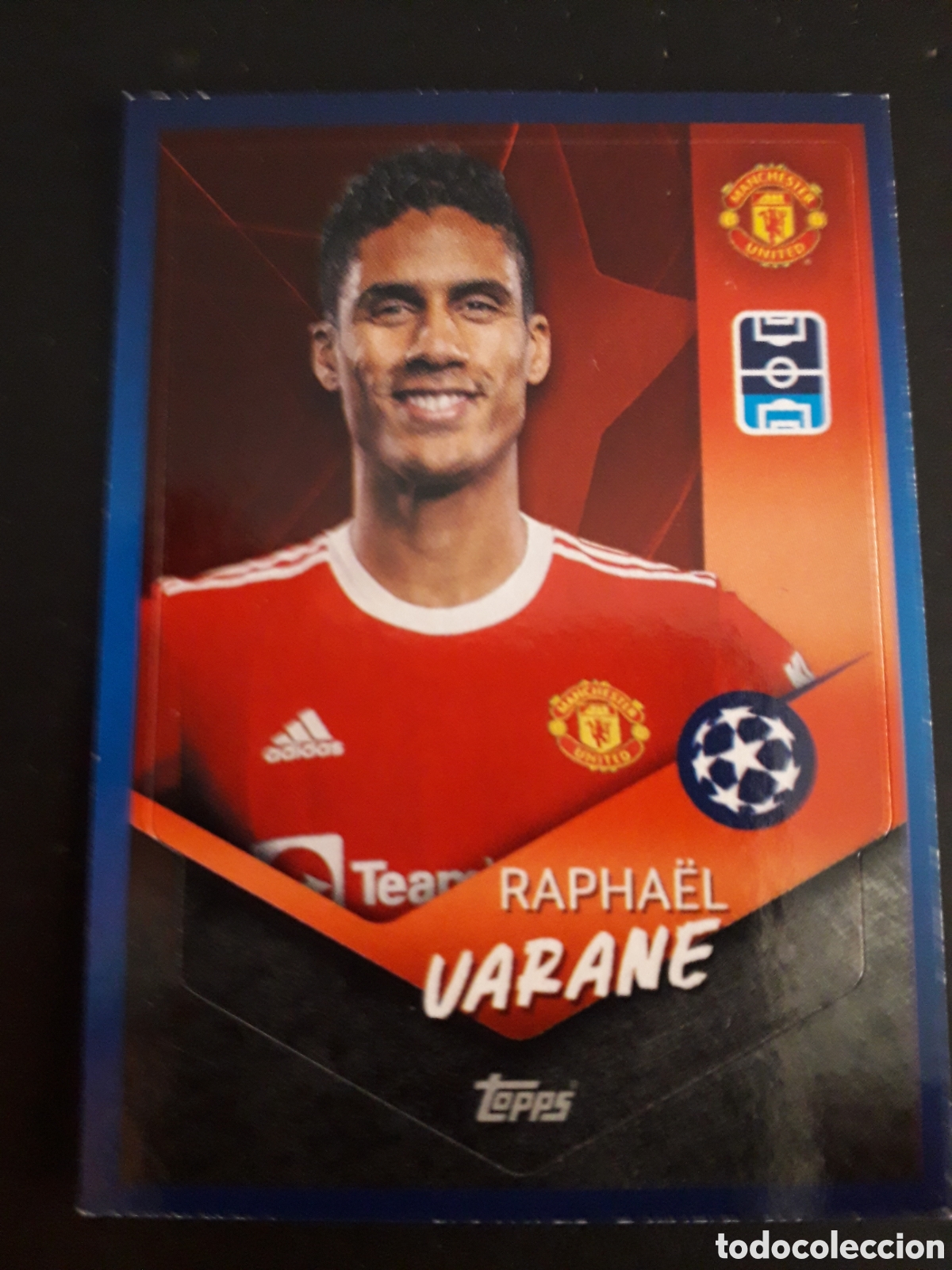 Cartes &agrave; collectionner de Football: VARANE MANCHESTER UNITED N&deg; 453 UEFA CHAMPIONS LEAGUE SEASON TOPPS 21 22 2021 2022 PEDIDO M&Iacute;NIMO 3&euro;.