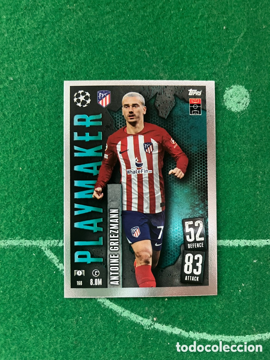 Cromos de F&uacute;tbol: 168 ANTOINE GRIEZMANN ATL&Eacute;TICO DE MADRID MATCH ATTAX 2023 2024 TOPPS PLAYMAKER