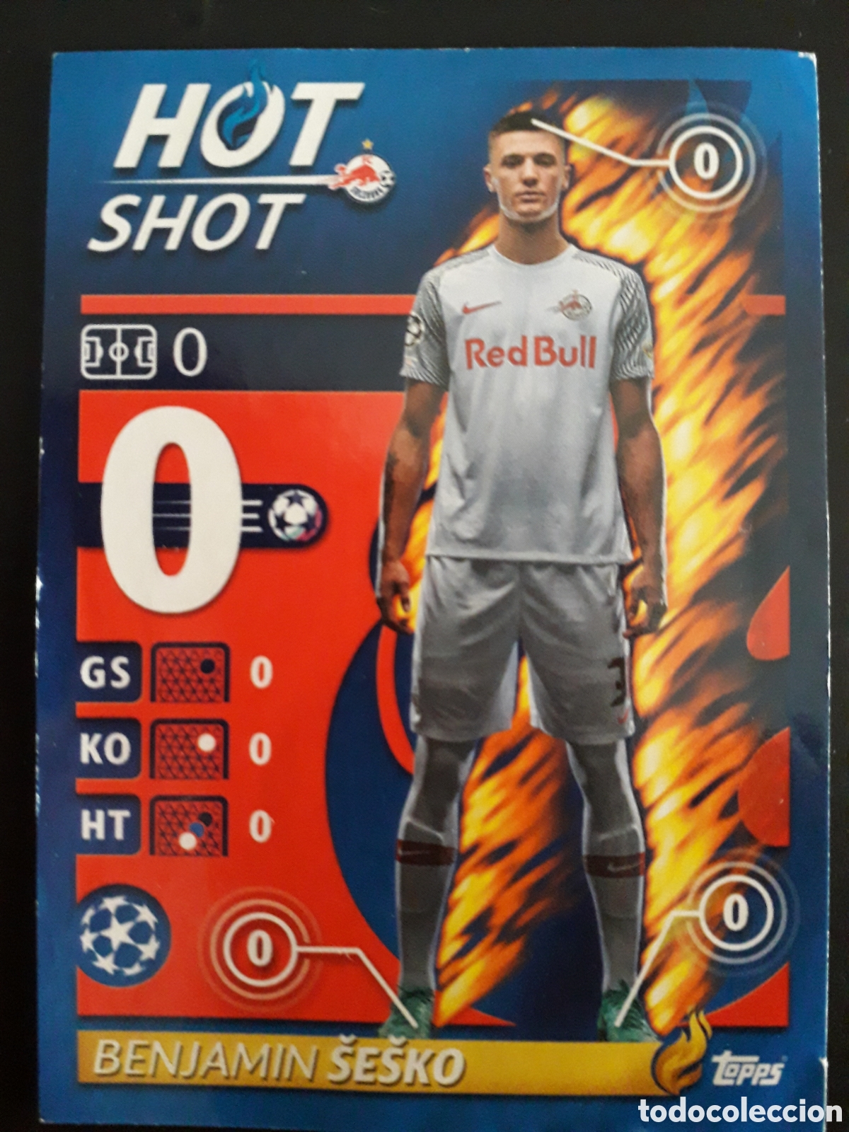 Cartes &agrave; collectionner de Football: &Scaron;E&Scaron;KO SALZBURGO N&deg; 537 HOT SHOT UEFA CHAMPIONS LEAGUE SEASON TOPPS 21 22 2021 2022 PEDIDO M&Iacute;NIMO 3&euro;.