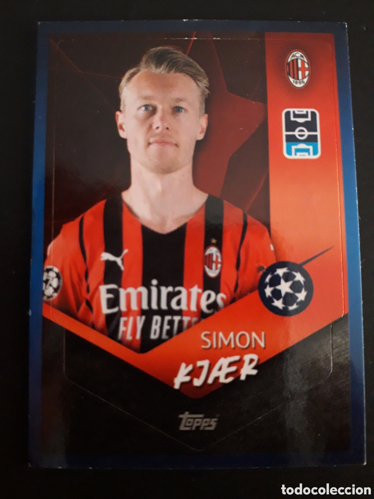 Cartes &agrave; collectionner de Football: KJAER MILAN N&deg; 202 UEFA CHAMPIONS LEAGUE SEASON TOPPS 21 22 2021 2022 PEDIDO M&Iacute;NIMO 3&euro;.