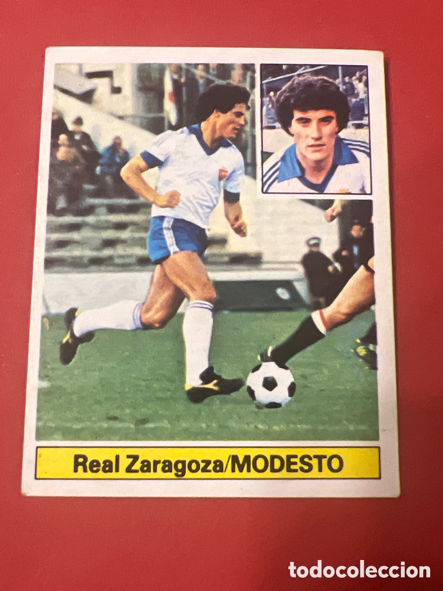 Fu&szlig;ball-Sticker: E207. MODESTO REAL ZARAGOZA LIGA ESTE 1981/82 81 82 NUNCA PEGADO SIN PEGAR