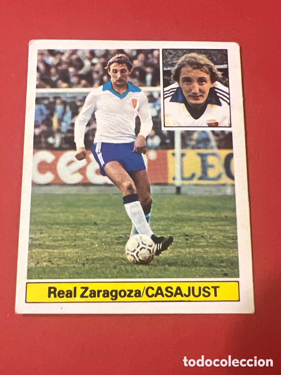 Cromos de Futebol: E217. Casajust (Zaragoza) Liga 81-82 ESTE. Nunca pegado, sin pegar