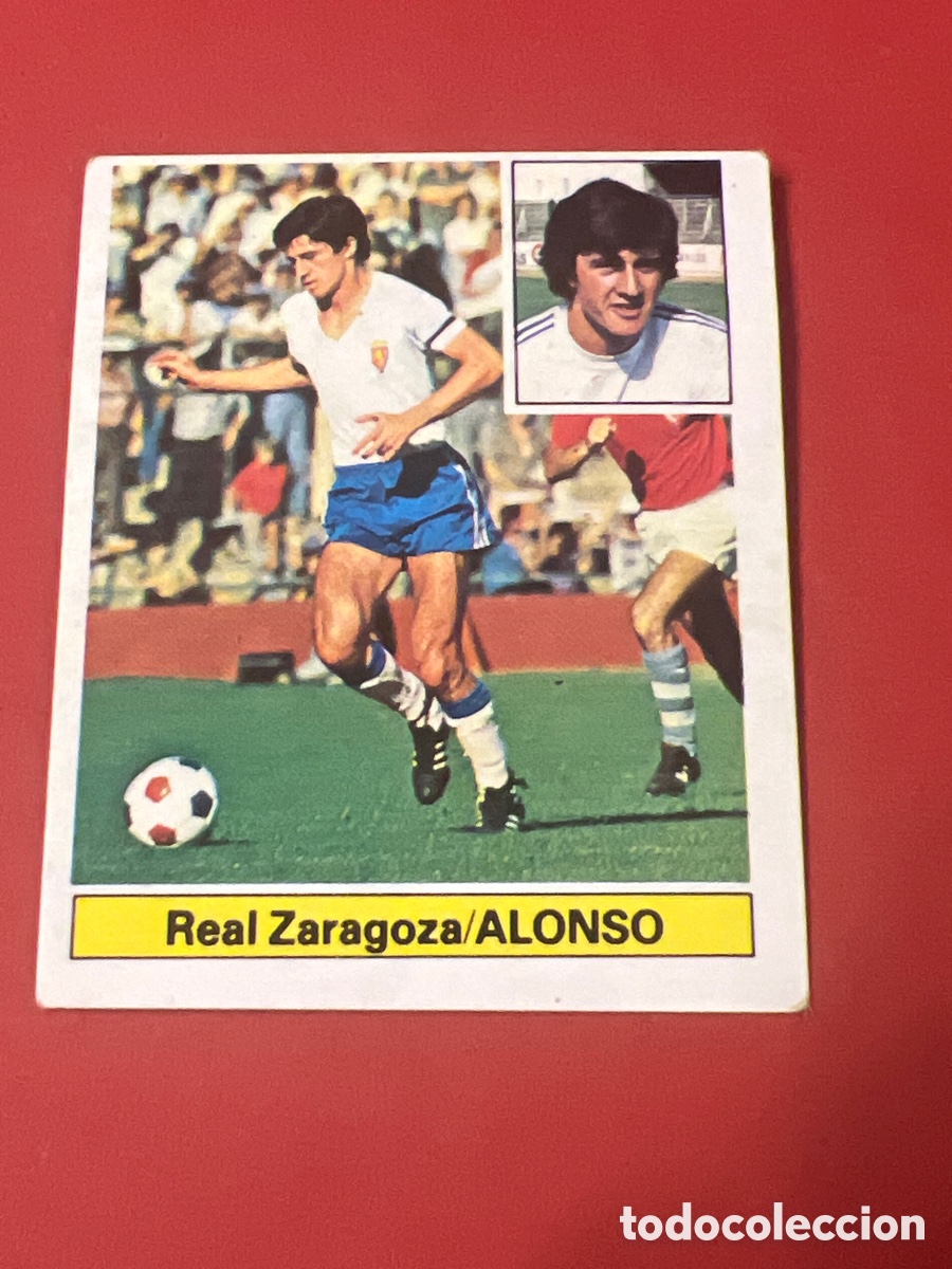 Figurine di Calcio: E225. CROMO F&Uacute;TBOL 81 82 SIN PEGAR LIGA ESTE 1981 1982 REAL ZARAGOZA ALONSO