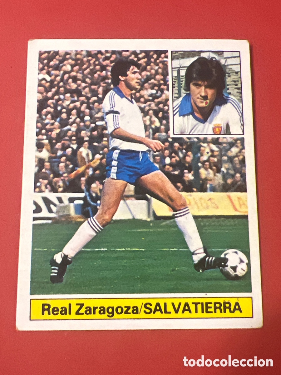 Figurine di Calcio: E231. CROMO DE FUTBOL SALVATIERRA DEL REAL ZARAGOZA SIN PEGAR LIGA ESTE 1981-1982/81-82