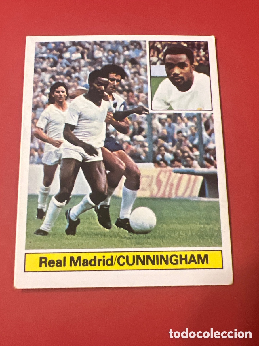 Cromos de F&uacute;tbol: E236. Cromo Cunningham Real Madrid sin pegar Liga este 1981 1982 81 82