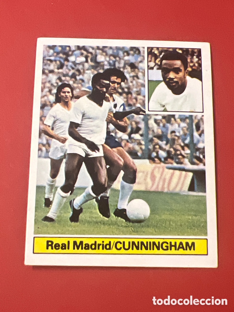 Cromos de F&uacute;tbol: E239. Cromo Cunningham Real Madrid sin pegar Liga este 1981 1982 81 82