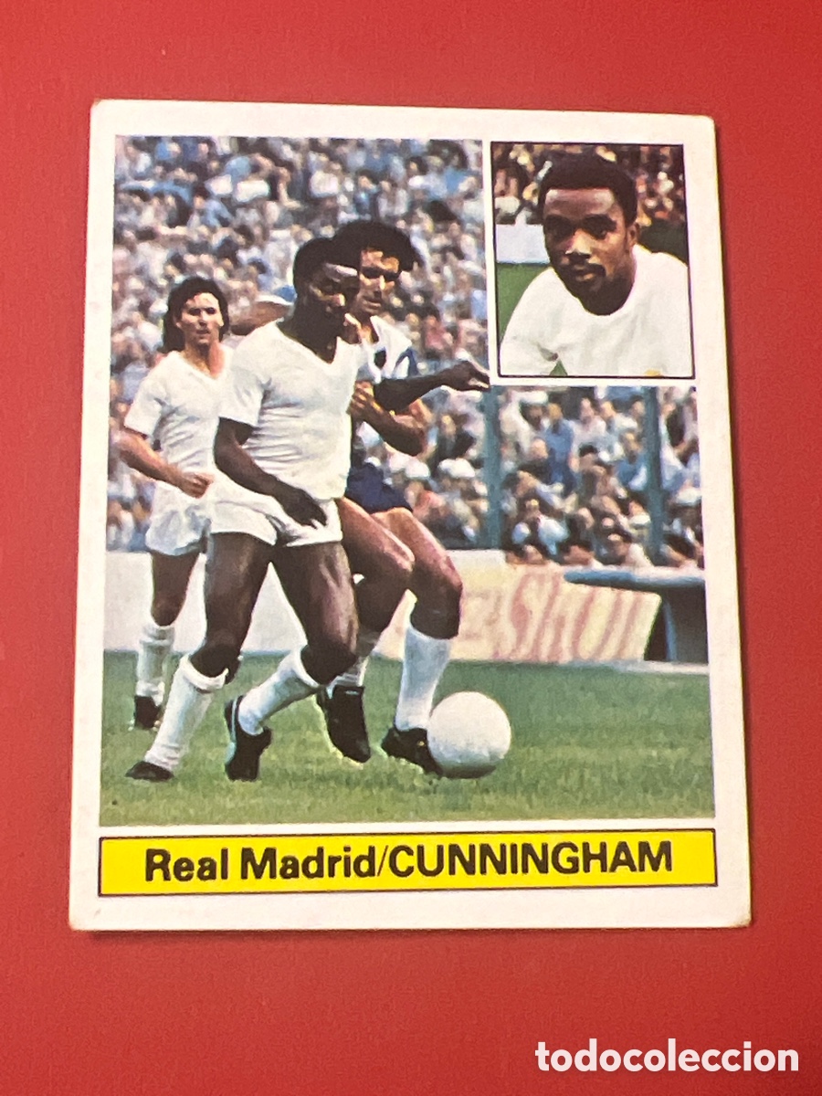 Cromos de F&uacute;tbol: E242. Cromo Cunningham Real Madrid sin pegar Liga este 1981 1982 81 82
