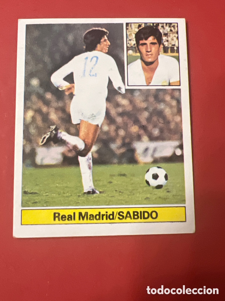 Fu&szlig;ball-Sticker: E266. SABIDO REAL MADRID ED ESTE LIGA 1981 81 1982 82 CROMO SIN PEGAR NUNCA ORIGINAL