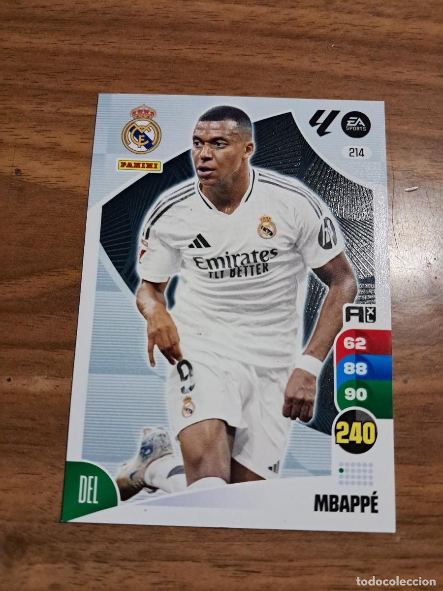 Cromos de f&uacute;tbol: CARD ADRENALYN 24/25: MBAPPE (REAL MADRID), N&deg; 214