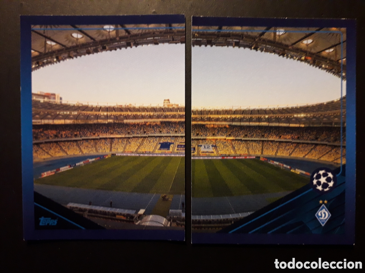Fu&szlig;ball-Sticker: ESTADIO DINAMO KIEV N&deg; 409 410 UEFA CHAMPIONS LEAGUE SEASON TOPPS 21 22 2021 2022 PEDIDO M&Iacute;NIMO 3&euro;.
