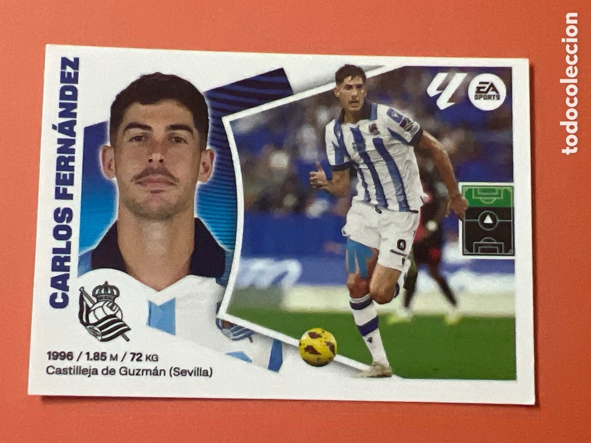 Cromos de f&uacute;tbol: E322. 20B CARLOS FERNANDEZ REAL SOCIEDAD CROMOS ALBUM EDICIONES LIGA ESTE 2024 2025 24 25