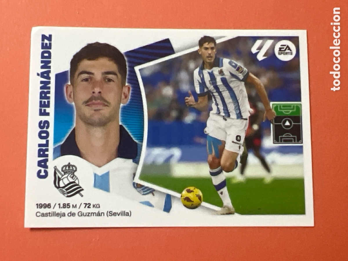 Fu&szlig;ball-Sticker: E323. 20B CARLOS FERNANDEZ REAL SOCIEDAD CROMOS ALBUM EDICIONES LIGA ESTE 2024 2025 24 25