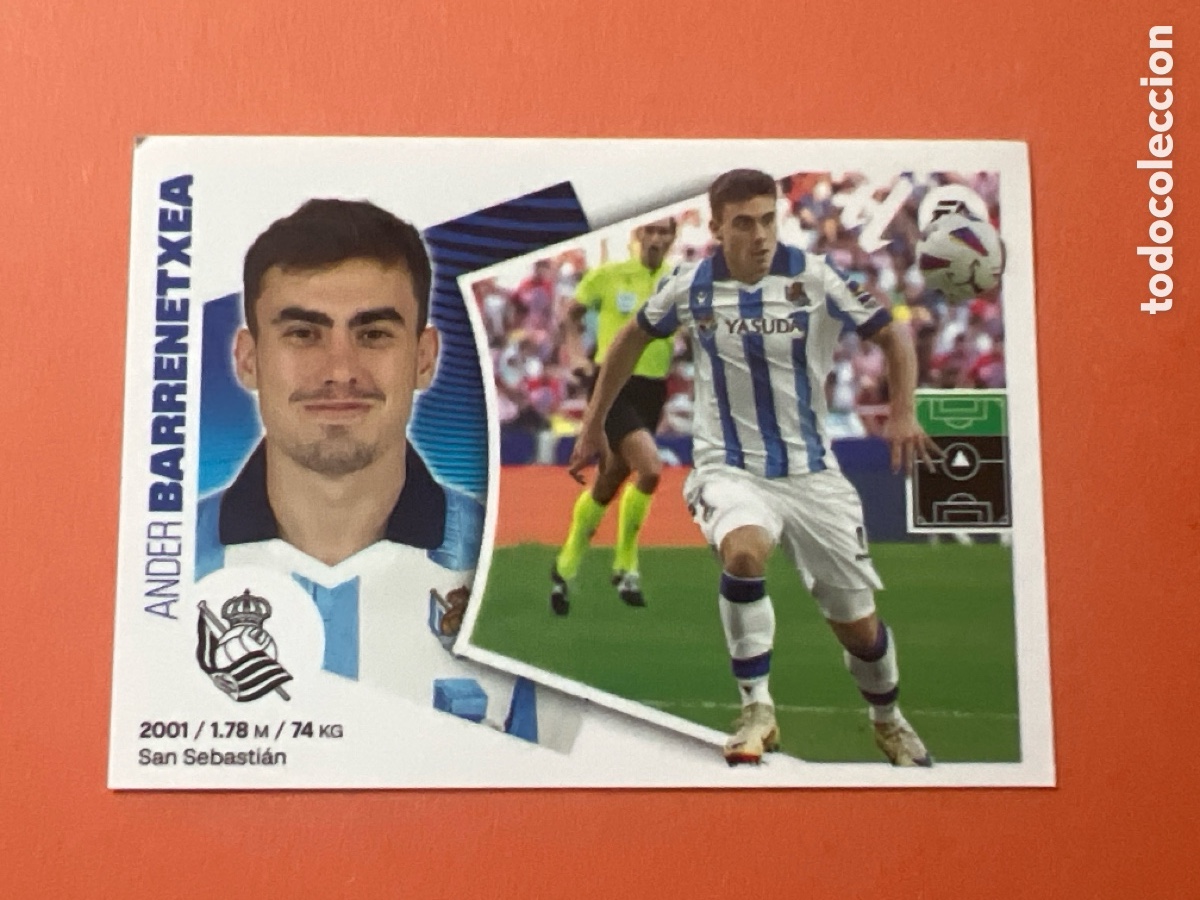 Figurine di Calcio: E331. ANDER BARRENETXEA - REAL SOCIEDAD N&ordm; 19 LIGA ESTE 2024 2025 - 24 25