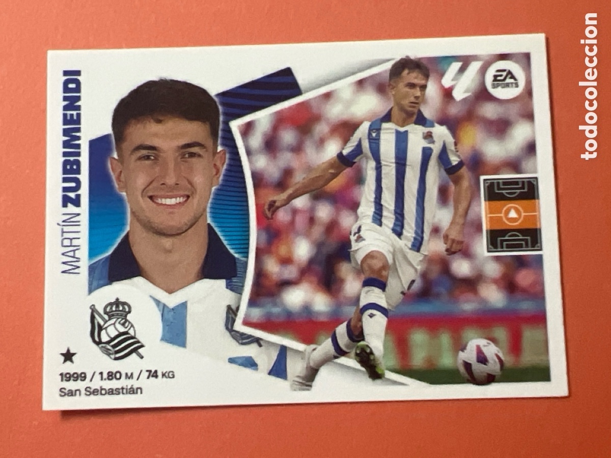 Fu&szlig;ball-Sticker: E353. MARTIN ZUBIMENDI - REAL SOCIEDAD N&ordm; 11 LIGA ESTE 2024 2025 - 24 25