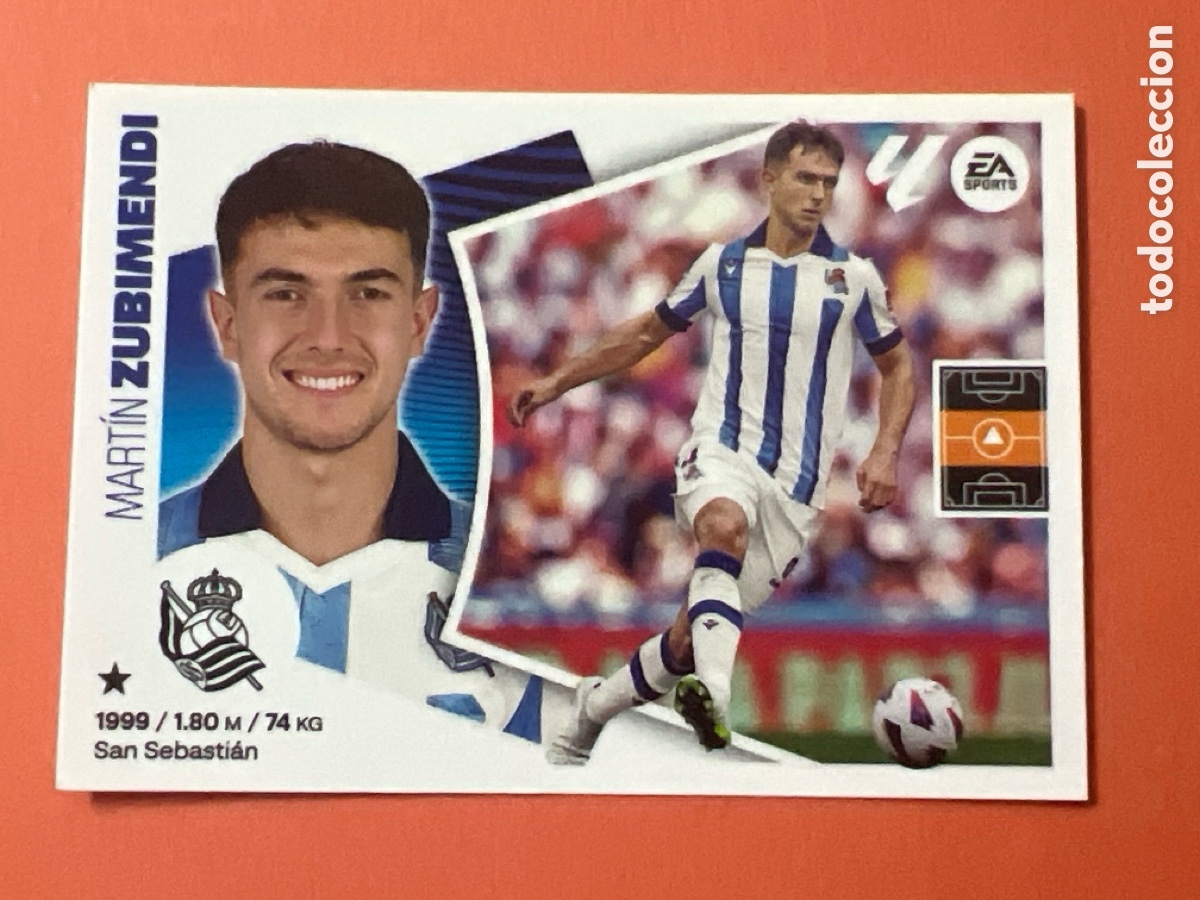 Figurine di Calcio: E356. MARTIN ZUBIMENDI - REAL SOCIEDAD N&ordm; 11 LIGA ESTE 2024 2025 - 24 25