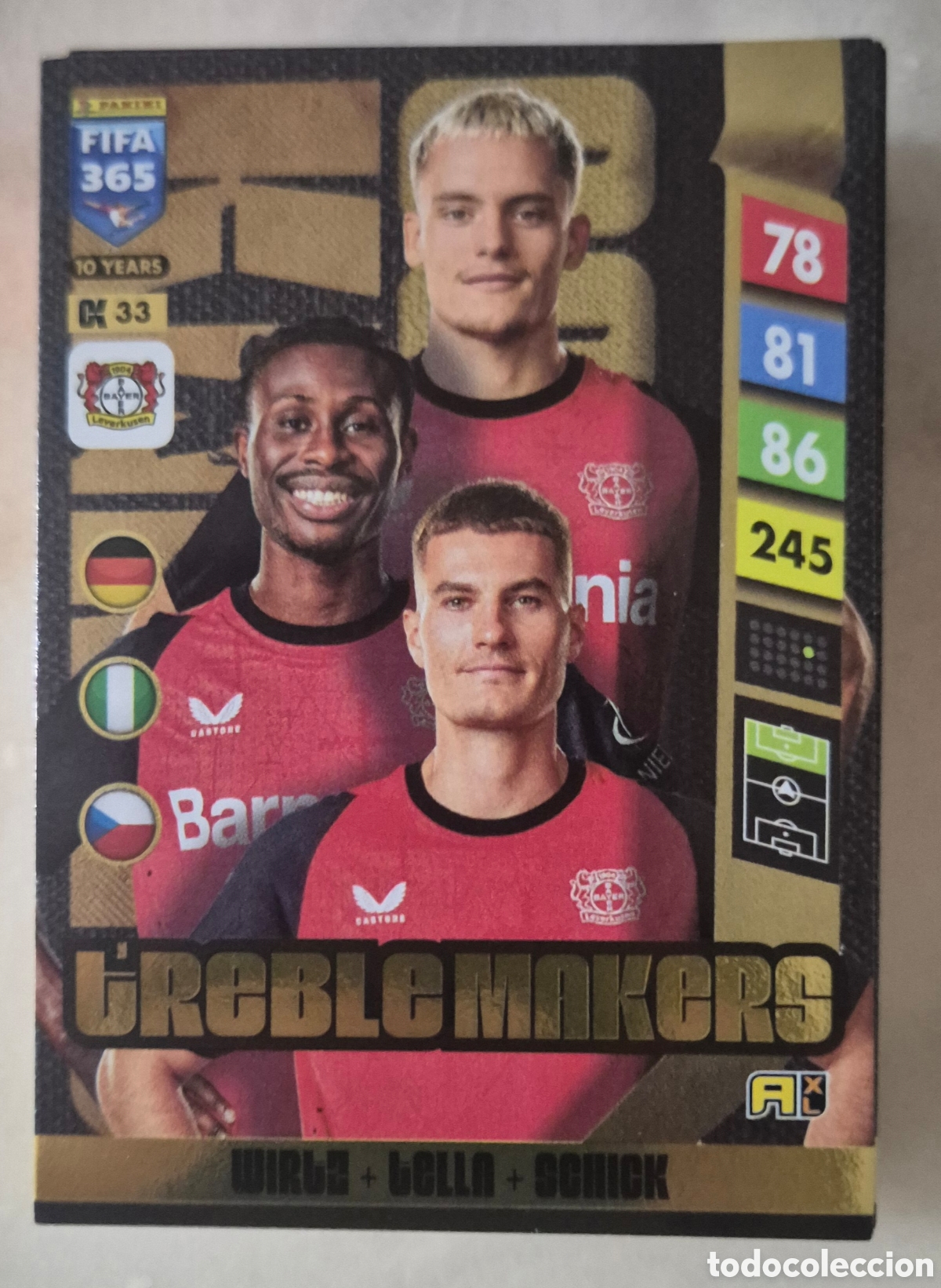 Football Stickers: Fifa 365 25 actualizaci&oacute;n bayern leverkusen treblemakers wirtz