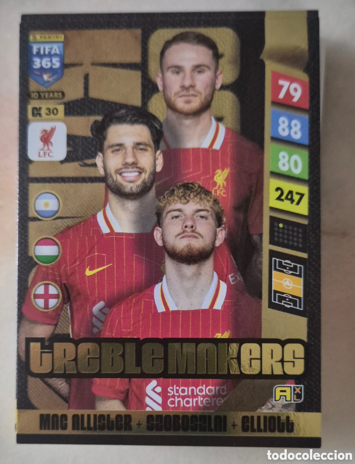 Football Stickers: Fifa 365 25 actualizaci&oacute;n liverpool Mac allister szoboszlai ellioth