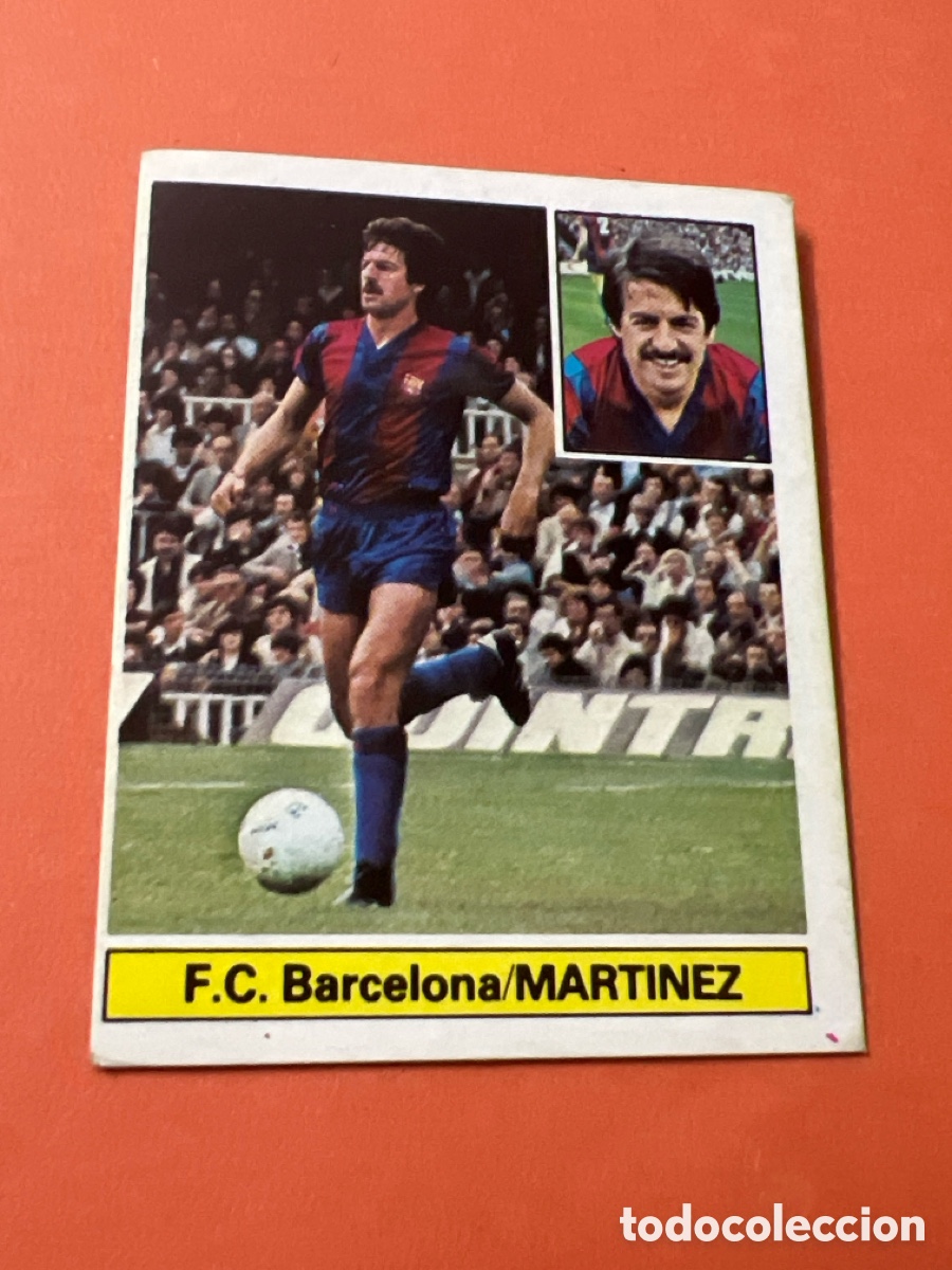 Fu&szlig;ball-Sticker: E273. LIGA 81/82. MARTINEZ. F. C. BARCELONA. EDICIONES ESTE. SIN PEGAR.