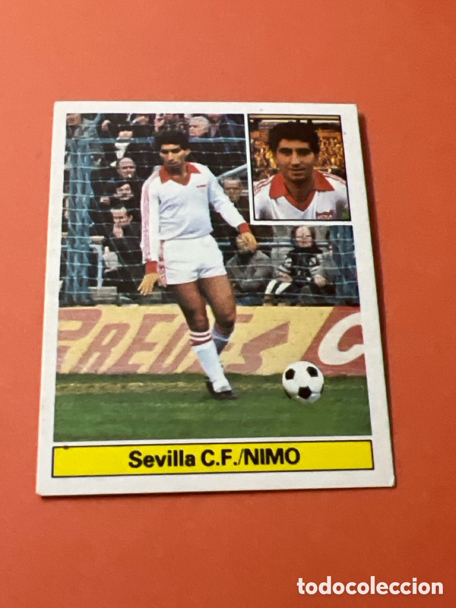 Fu&szlig;ball-Sticker: E383. Nimo (Sevilla) Liga 81-82 ESTE. Nunca pegado, sin pegar