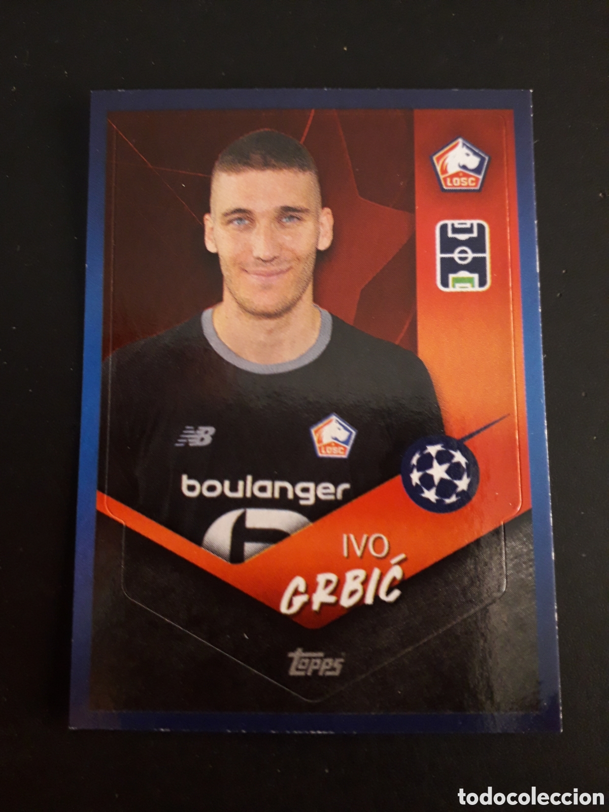 Fu&szlig;ball-Sticker: GRBIĆ LILLE N&deg; 502 UEFA CHAMPIONS LEAGUE SEASON TOPPS 21 22 2021 2022 PEDIDO M&Iacute;NIMO 3&euro;