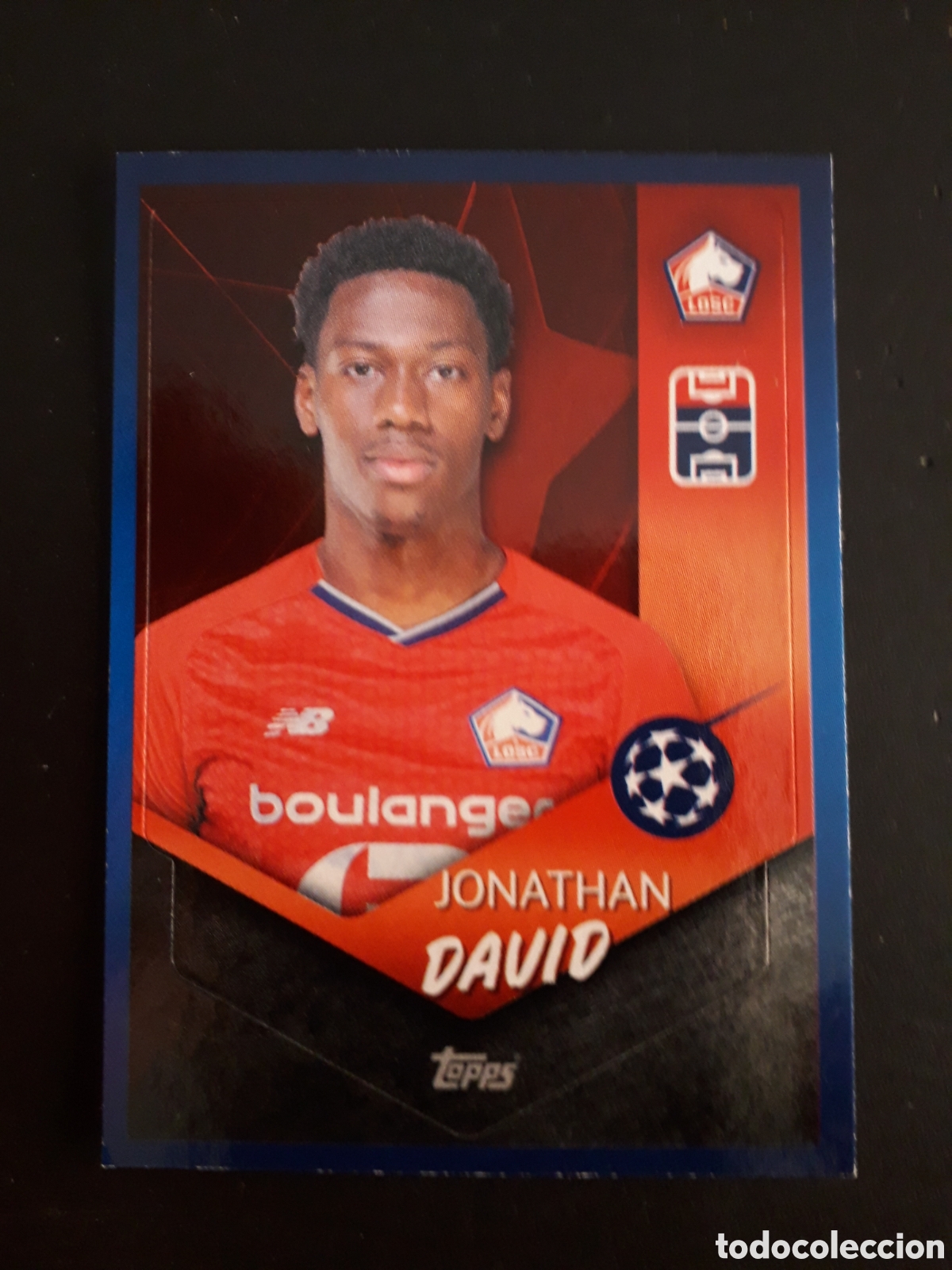 Fu&szlig;ball-Sticker: DAVID LILLE N&deg; 515 UEFA CHAMPIONS LEAGUE SEASON TOPPS 21 22 2021 2022 PEDIDO M&Iacute;NIMO 3&euro;