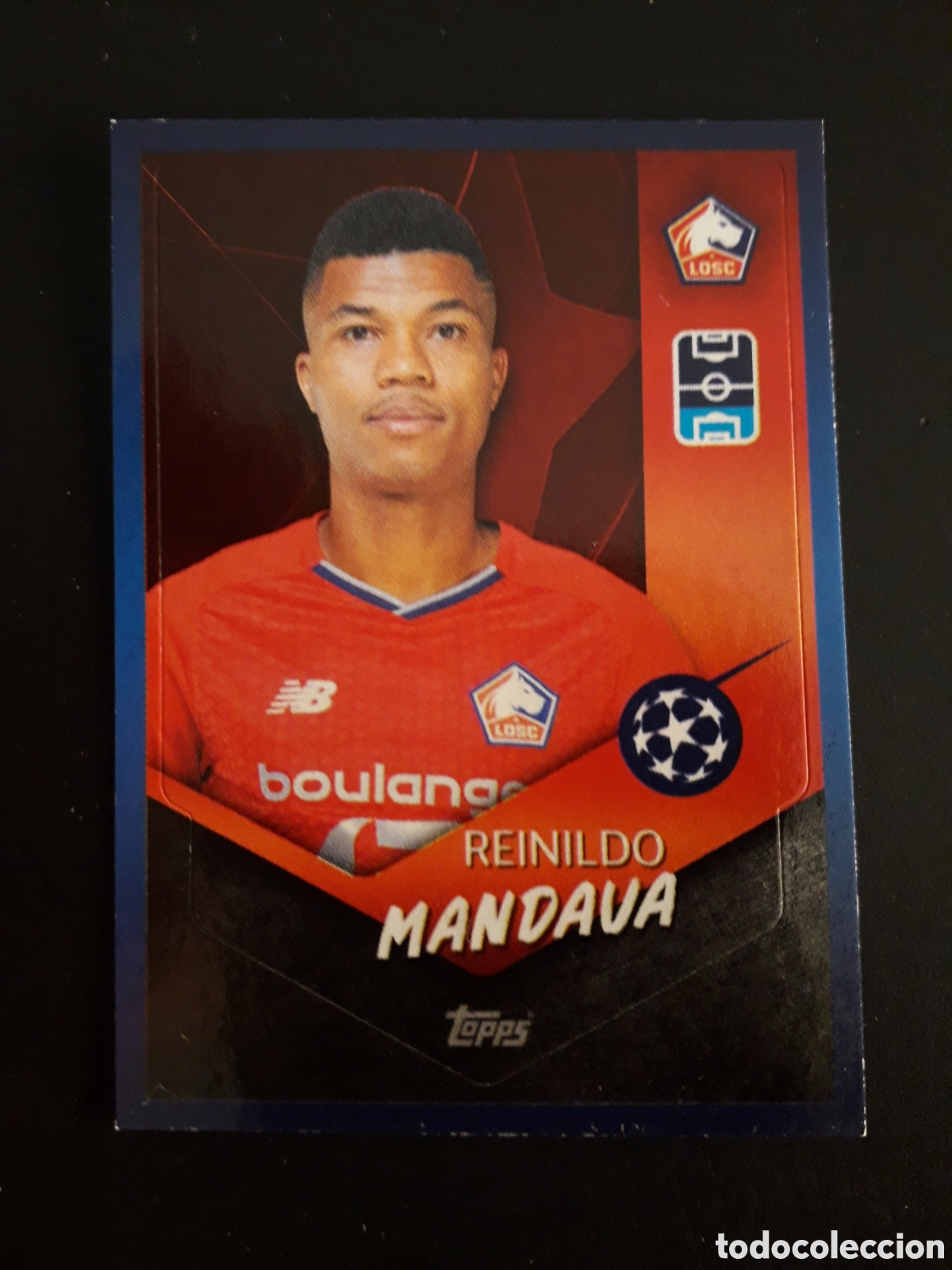 Fu&szlig;ball-Sticker: MANDAVA LILLE N&deg; 508 UEFA CHAMPIONS LEAGUE SEASON TOPPS 21 22 2021 2022 PEDIDO M&Iacute;NIMO 3&euro;