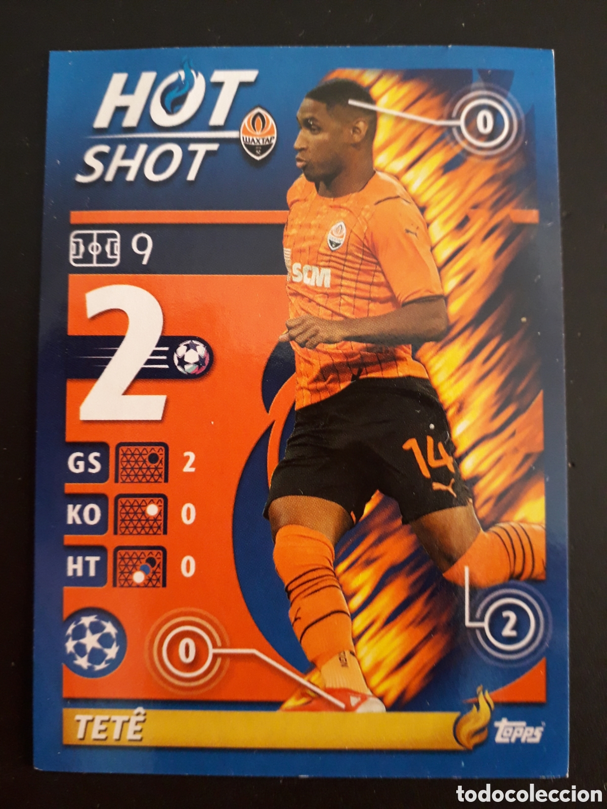 Fu&szlig;ball-Sticker: TET&Ecirc; SHAKHTAR N&deg; 321 HOT SHOT UEFA CHAMPIONS LEAGUE SEASON TOPPS 21 22 2021 2022 PEDIDO M&Iacute;NIMO 3&euro;.