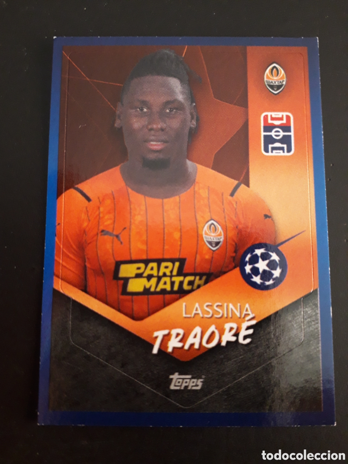 Fu&szlig;ball-Sticker: TRAOR&Eacute; SHAKHTAR N&deg; 336 UEFA CHAMPIONS LEAGUE SEASON TOPPS 21 22 2021 2022 PEDIDO M&Iacute;NIMO 3&euro;