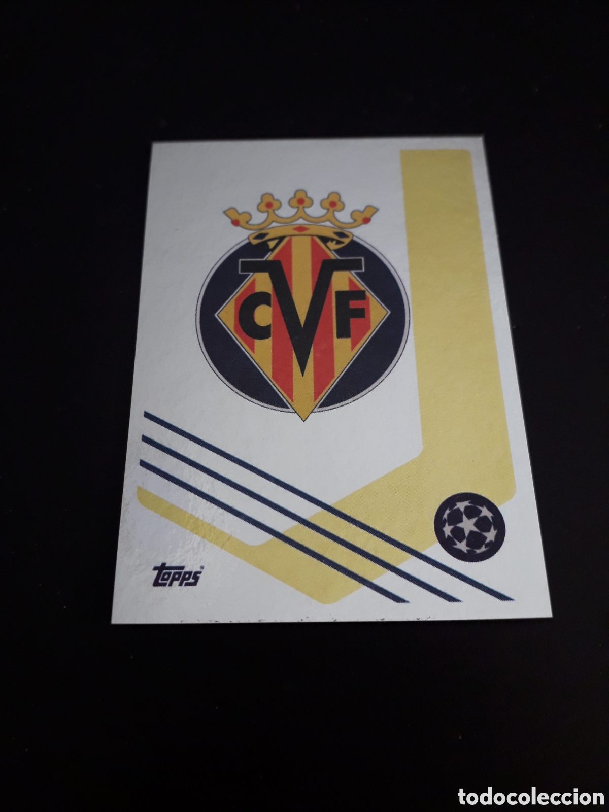 Fu&szlig;ball-Sticker: ESCUDO VILLARREAL N&deg; 55 UEFA CHAMPIONS LEAGUE SEASON TOPPS 21 22 2021 2022 PEDIDO M&Iacute;NIMO 3&euro;.
